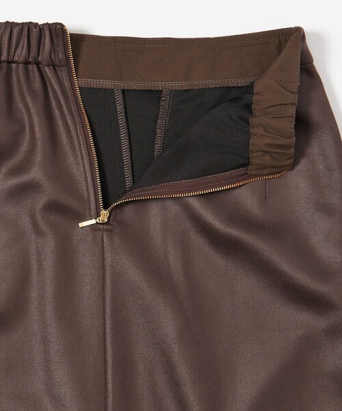 EMMEL REFINES（エメルリファインズ）の「＜EMMEL REFINES＞EM マシュマロタッチ スリットステッチ スカート（スカート・レディース・ダークブラウン/ブラック・S/M）」の13枚目の写真