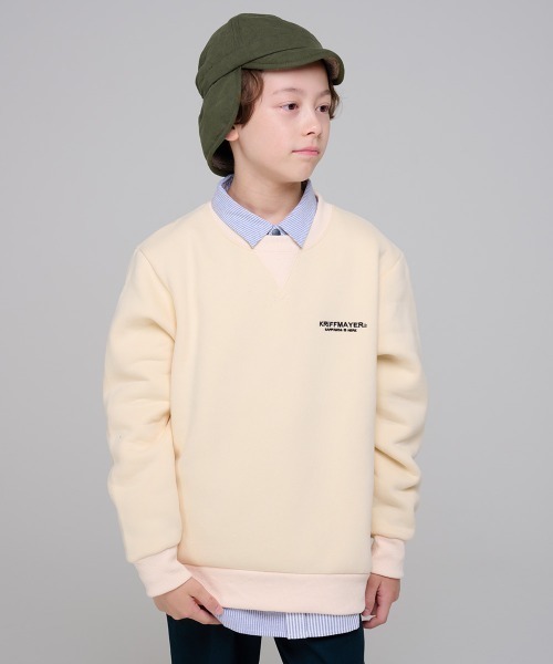 KRIFF MAYER Kid's Collection（クリフメイヤーキッズコレクション）の「裏ボアフライトキャップ（キャップ・キッズ・オフホワイト/カーキ/ブラック/レンガ・LARGE/MEDIUM）」の16枚目の写真