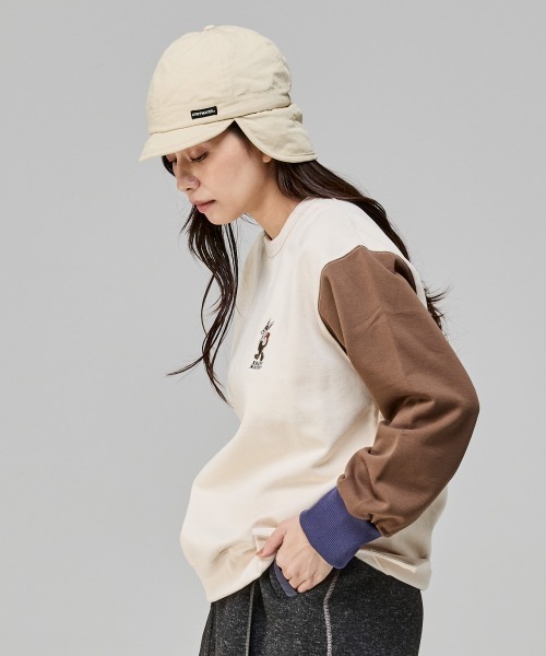 KRIFF MAYER Kid's Collection（クリフメイヤーキッズコレクション）の「裏ボアフライトキャップ（キャップ・キッズ・オフホワイト/カーキ/ブラック/レンガ・LARGE/MEDIUM）」の15枚目の写真