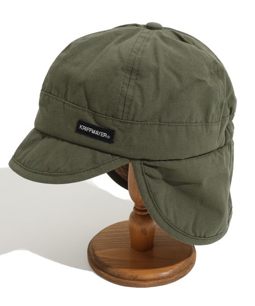 KRIFF MAYER Kid's Collection（クリフメイヤーキッズコレクション）の「裏ボアフライトキャップ（キャップ・キッズ・オフホワイト/カーキ/ブラック/レンガ・LARGE/MEDIUM）」の5枚目の写真