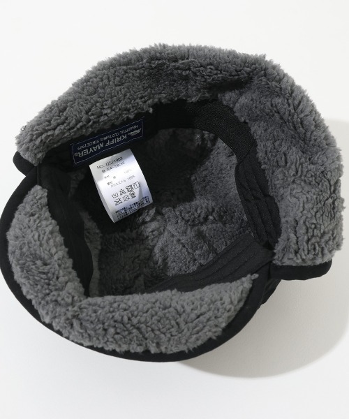 KRIFF MAYER Kid's Collection（クリフメイヤーキッズコレクション）の「裏ボアフライトキャップ（キャップ・キッズ・オフホワイト/カーキ/ブラック/レンガ・LARGE/MEDIUM）」の11枚目の写真