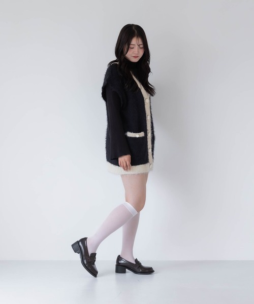 EVOL(イーボル)の「【ふかふか・クッション入り】4.5cmコインローファー IZ5863(ローファー・レディース・ブラウン/ブラック/ベージュ/ブラック系その他・22.5cm/23.0cm/23.5cm/24.0cm/24.5cm)」の19枚目の写真