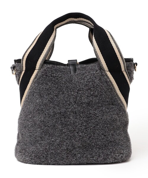 SHIPS any別注】Folna: 2WAY ライン リバーシブル ショルダー バッグ