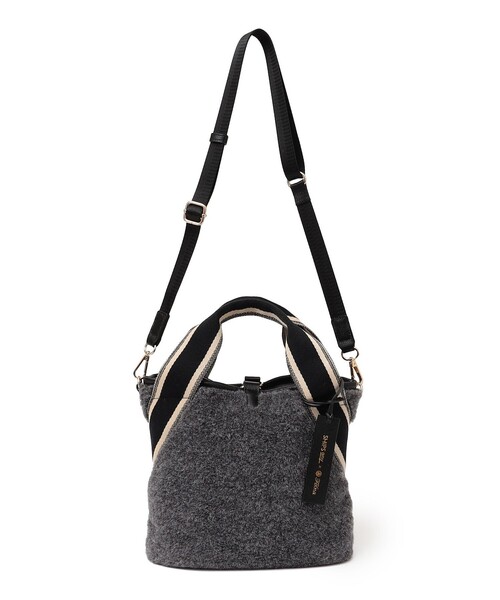 SHIPS any別注】Folna: 2WAY ライン リバーシブル ショルダー バッグ