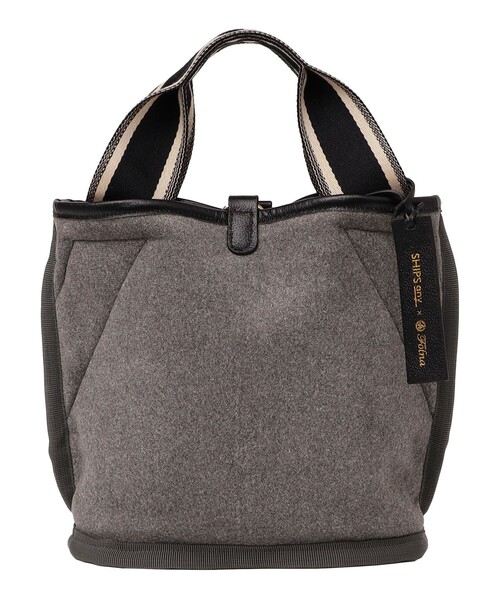 SHIPS any別注】Folna: 2WAY ライン リバーシブル ショルダー バッグ