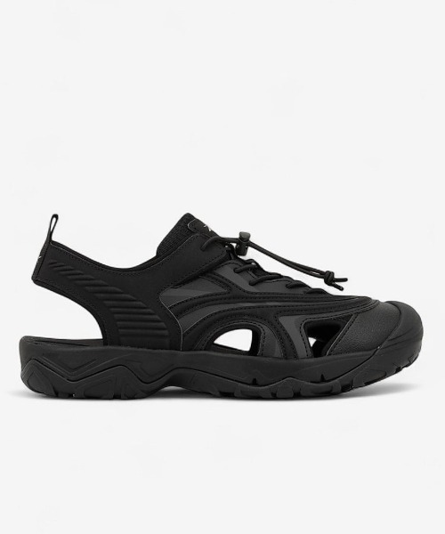 【良品】Reebok/リーボック/スポーツ サンダル/黒/ブラック/23.0cm Reebok 「Reebok」 フラットサンダル 23.0cm ブラック
