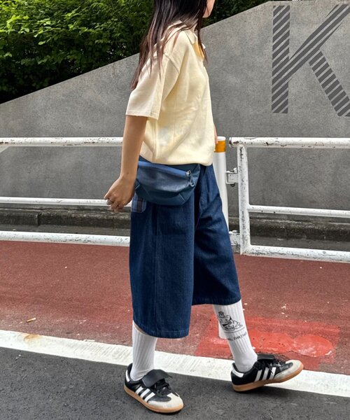 CIAOPANIC TYPY（チャオパニックティピー）の「【UNISEX】バックチェックポケットハーフパンツ（その他パンツ・レディース・ベージュ/インディゴブルー/ブラック・MEDIUM/LARGE）」の17枚目の写真