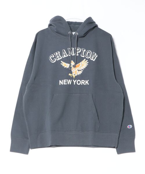Champion(チャンピオン)の「【Champion】C3-C102/HOODED SWEATSHIRT/フーディー/チャンピオン(パーカー・メンズ・ブラウン/ブルー/ブラック・XL/L/M)」の3枚目の写真