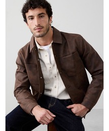 BANANA REPUBLIC FACTORY STORE（バナナリパブリック ファクトリーストア）の「◆BANANA REPUBLIC FACTORY STORE  ヴィーガンレザー トラッカージャケット（その他アウター）」