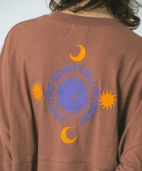 tシャツ (HLAADA for ROSEBUD)EMBROIDERY FOOT BALL TEE レディース HLAADA for ROSEBUD)EMBROIDERY FOOT BALL TEE（Tシャツ