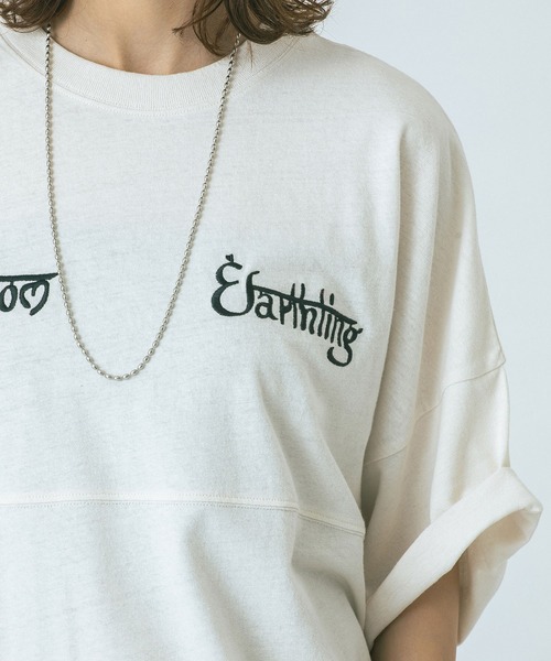 HLAADA(フラーダ)の「(HLAADA for ROSEBUD)EMBROIDERY FOOT BALL TEE(Tシャツ/カットソー・レディース・ホワイト/ブラウン・ONE SIZE)」の6枚目の写真
