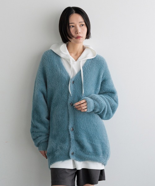 LFM(U)】シャギーヤーンカーディガン 571346（カーディガン/ボレロ