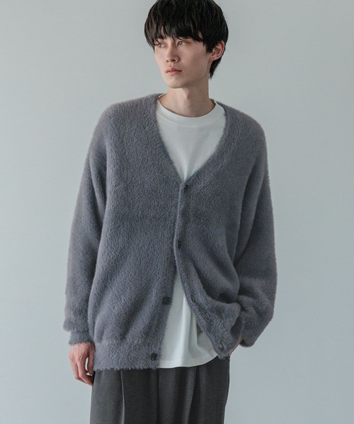 LOWRYS FARM（ローリーズファーム）の「【LFM(U)】シャギーヤーンカーディガン　 571346（カーディガン/ボレロ・メンズ・ブルー/チャコールグレー/グレー/ブラウン/イエロー/ピンク・FREE）」の20枚目の写真