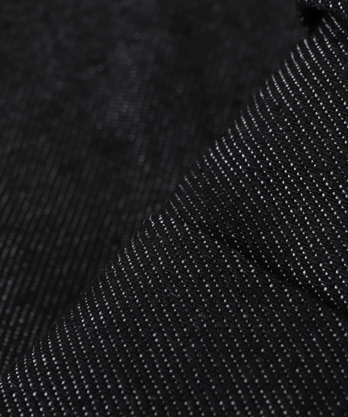 B.C STOCK（ベーセーストック）の「8.5oz テンセルデニム BRIGHT スタンドカラージャケット（デニムジャケット・メンズ・ブラック/ネイビー・MEDIUM/LARGE）」の19枚目の写真