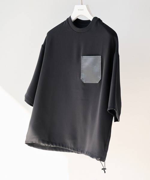 STUDIOUS SUMMER ESSENTIAL DRAWCORD TEE — летняя футболка с кулиской