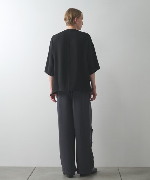 STUDIOUS(ステュディオス)の「【STUDIOUS】SUMMER ESSENTIAL DRAWCORD TEE(Tシャツ/カットソー・メンズ・ブラック・1/2)」の18枚目の写真