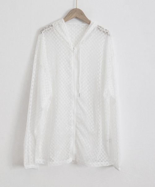 Miniministore(ミニミニストア)の「シアーシャツ レディース 夏カーディガン(カーディガン/ボレロ・レディース・ホワイト/ブラック・FREE)」の22枚目の写真