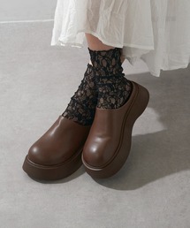 SETUP7 | 【SETUP7】厚底バックオープンサボ  クロックサンダル　ボリュームソール　KNF-TP(サンダル)