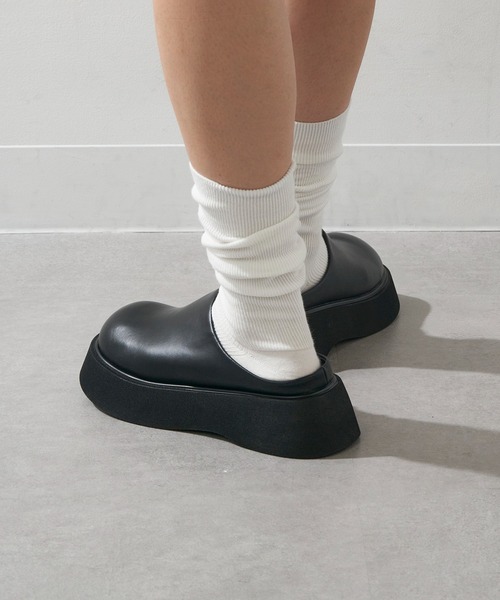 SETUP7（セットアップセブン）の「【SETUP7】厚底バックオープンサボ  クロックサンダル　ボリュームソール　KNF-TP（サンダル・レディース・ブラウン/ブラック・38/37/36）」の7枚目の写真