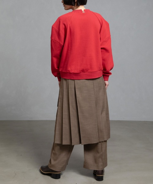 MARECHAL TERRE（マルシャルテル）の「カラースウェットトップス（スウェット・レディース・グレー/ブラック/ダークブルー/ホワイト/レッド・MEDIUM）」の8枚目の写真