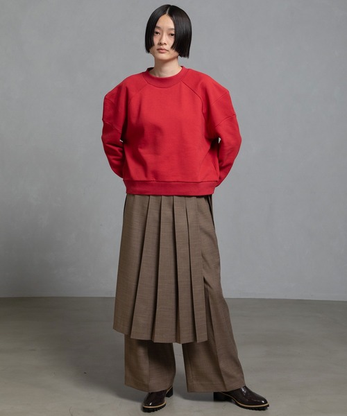 MARECHAL TERRE（マルシャルテル）の「カラースウェットトップス（スウェット・レディース・グレー/ブラック/ダークブルー/ホワイト/レッド・MEDIUM）」の6枚目の写真