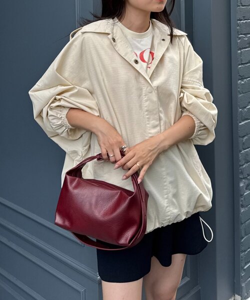 CIAOPANIC TYPY(チャオパニックティピー)の「【シーズンレスで活躍】リップストップオーバーサイズアノラック(ブルゾン・レディース・ブラック/カーキ/アイボリー・ONE SIZE)」の18枚目の写真