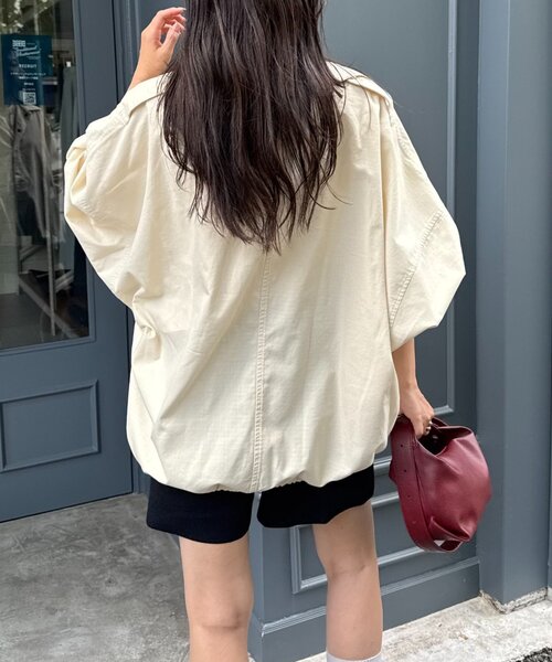 CIAOPANIC TYPY(チャオパニックティピー)の「【シーズンレスで活躍】リップストップオーバーサイズアノラック(ブルゾン・レディース・ブラック/カーキ/アイボリー・ONE SIZE)」の21枚目の写真