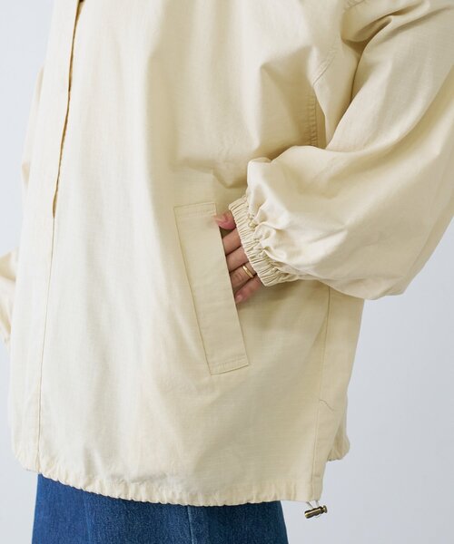 CIAOPANIC TYPY(チャオパニックティピー)の「【シーズンレスで活躍】リップストップオーバーサイズアノラック(ブルゾン・レディース・ブラック/カーキ/アイボリー・ONE SIZE)」の5枚目の写真