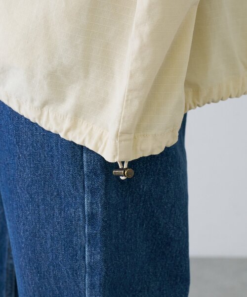 CIAOPANIC TYPY(チャオパニックティピー)の「【シーズンレスで活躍】リップストップオーバーサイズアノラック(ブルゾン・レディース・ブラック/カーキ/アイボリー・ONE SIZE)」の7枚目の写真