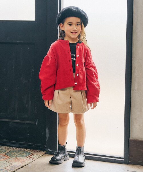 apres les cours（アプレレクール）の「【WEB限定/ジュニア対応】まいにちショートパンツ（その他パンツ・キッズ・ラベンダー/ベージュ/ブラック/ワインレッド/ピンク/ネイビー/その他3・100/120/110/140/130/90/80）」の10枚目の写真