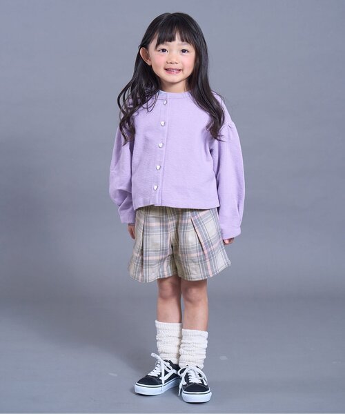 apres les cours（アプレレクール）の「【WEB限定/ジュニア対応】まいにちショートパンツ（その他パンツ・キッズ・ラベンダー/ベージュ/ブラック/ワインレッド/ピンク/ネイビー/その他3・100/120/110/140/130/90/80）」の19枚目の写真