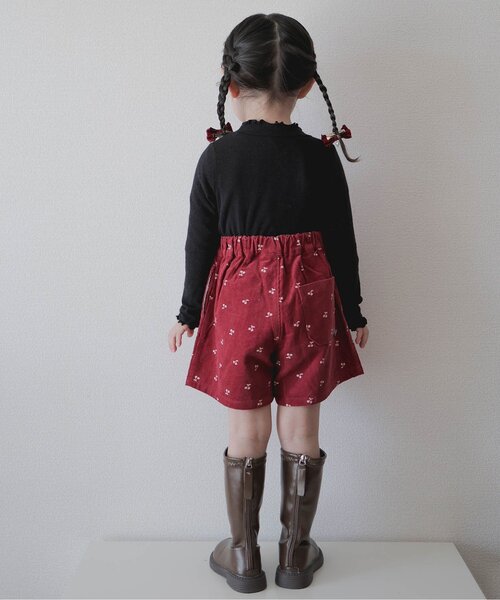 apres les cours（アプレレクール）の「【WEB限定/ジュニア対応】まいにちショートパンツ（その他パンツ・キッズ・ラベンダー/ベージュ/ブラック/ワインレッド/ピンク/ネイビー/その他3・100/120/110/140/130/90/80）」の21枚目の写真