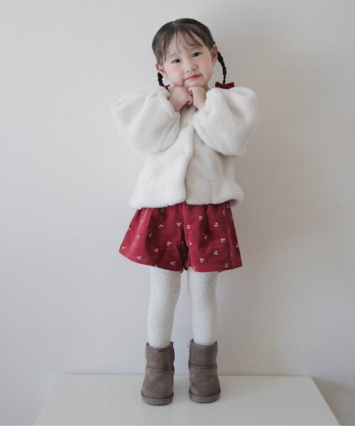 apres les cours（アプレレクール）の「【WEB限定/ジュニア対応】まいにちショートパンツ（その他パンツ・キッズ・ラベンダー/ベージュ/ブラック/ワインレッド/ピンク/ネイビー/その他3・100/120/110/140/130/90/80）」の22枚目の写真