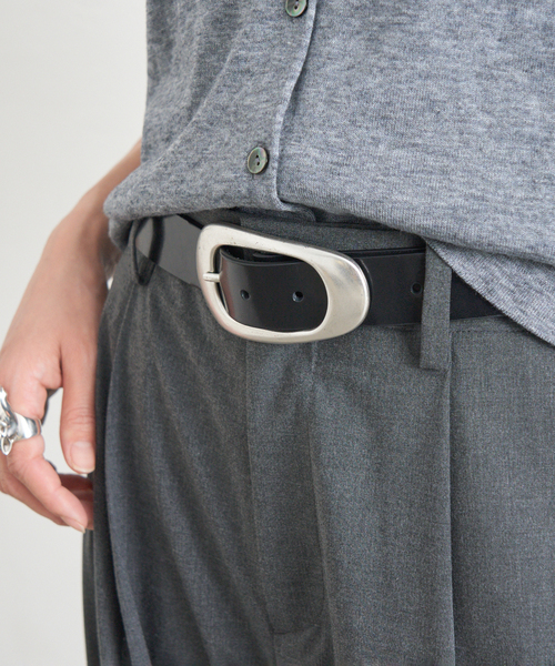 JOURNAL STANDARD（ジャーナルスタンダード）の「【LEFIJE/レフィエ】バックルベルト（ベルト・レディース・ブラック/ブラウン・80）」の3枚目の写真