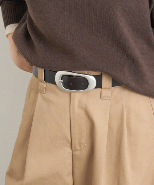 JOURNAL STANDARD（ジャーナルスタンダード）の「【LEFIJE/レフィエ】バックルベルト（ベルト・レディース・ブラック/ブラウン・80）」の4枚目の写真