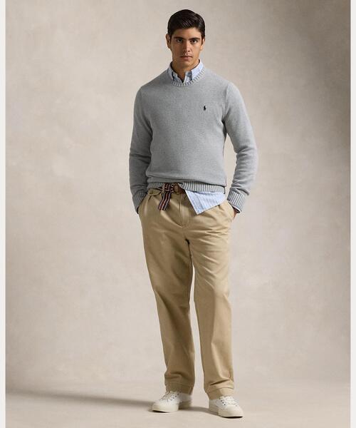 POLO RALPH LAUREN(ポロ ラルフ ローレン)の「コットン クルーネック セーター(ニット/セーター・メンズ・グレー系・S/M/L/XL/XS/XXL)」の6枚目の写真