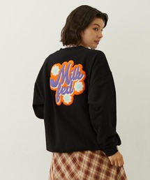 MILKFED. | FLOWER LOGO CHENILLE EMBROIDERY SWEAT TOP(スウェット)