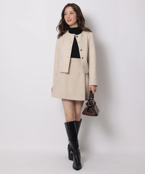 Apuweiser-riche スエードノーカラージャケット スエードノーカラージャケット（その他アウター）｜Apuweiser-riche