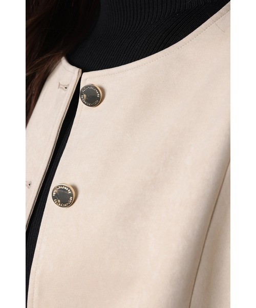 スエードノーカラージャケット（その他アウター）｜Apuweiser-riche