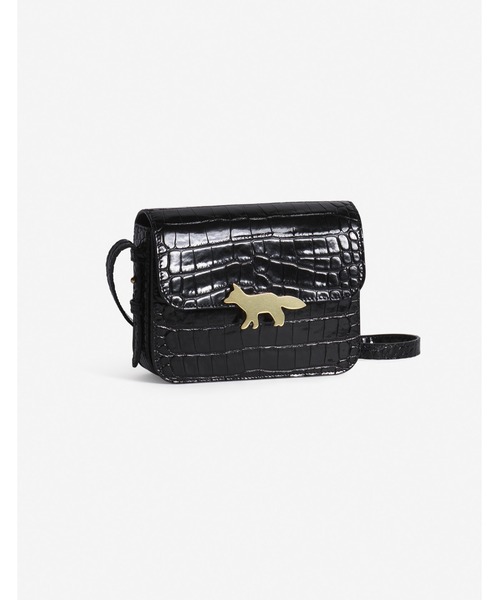 Maison Kitsune(メゾンキツネ)の「EDIE BAG(ショルダーバッグ・レディース・ブラック/ワインレッド・U)」の4枚目の写真