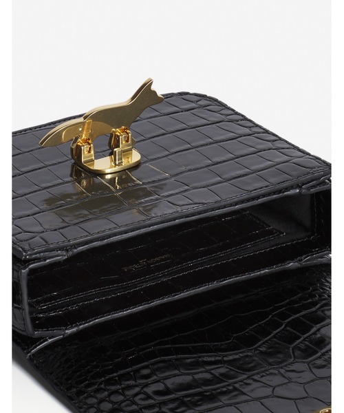 Maison Kitsune(メゾンキツネ)の「EDIE BAG(ショルダーバッグ・レディース・ブラック/ワインレッド・U)」の8枚目の写真