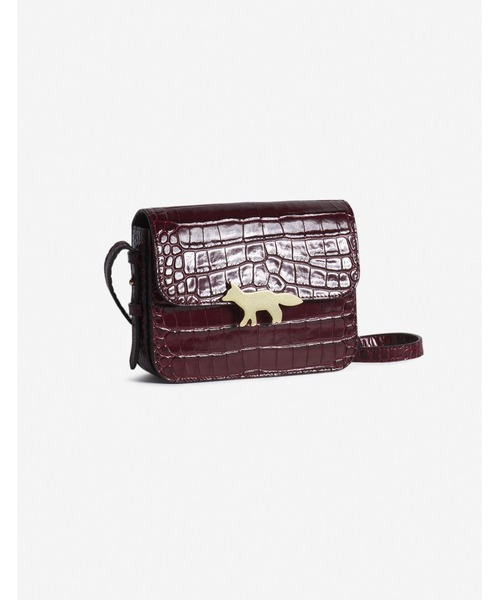 Maison Kitsune(メゾンキツネ)の「EDIE BAG(ショルダーバッグ・レディース・ブラック/ワインレッド・U)」の12枚目の写真