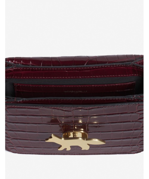 Maison Kitsune(メゾンキツネ)の「EDIE BAG(ショルダーバッグ・レディース・ブラック/ワインレッド・U)」の15枚目の写真