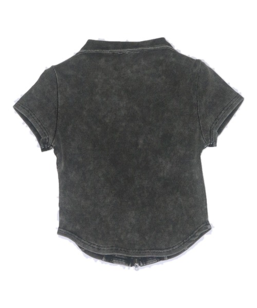 ANAP(アナップ)の「ウォッシュ加工 Wジップリブ襟付きトップス(Tシャツ/カットソー・レディース・イエロー/ブラック系その他/ブラウン/ピンク・FREE)」の19枚目の写真