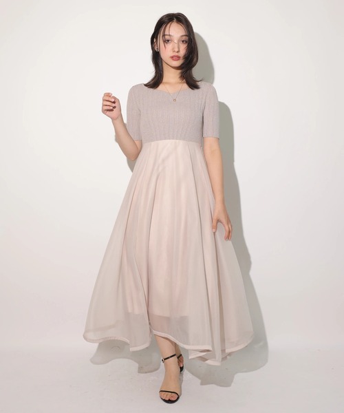 Rirandture　リランドチュール　シアープリーツシャツワンピース　ピンク Rirandture（リランドチュール）の「シアープリーツシャツ