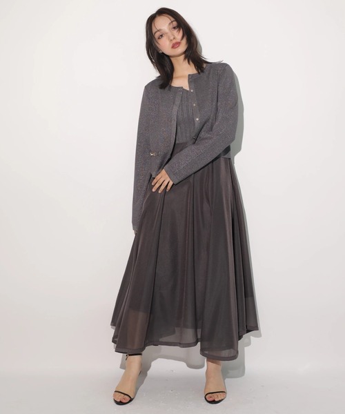 5分袖エアリードッキングワンピース（ワンピース）｜Rirandture