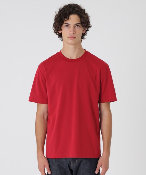 BLACK LABEL CRESTBRIDGE(ブラックレーベル・クレストブリッジ)の「10カラーレタードスリーブTシャツ(Tシャツ/カットソー・メンズ・レッド系その他/ベージュ系その他/ピンク系その他2/ネイビー/オフホワイト/ブルー/ライトイエロー/グレー系その他/ブラック/ブルー系その他4・M/L/XL)」の10枚目の写真