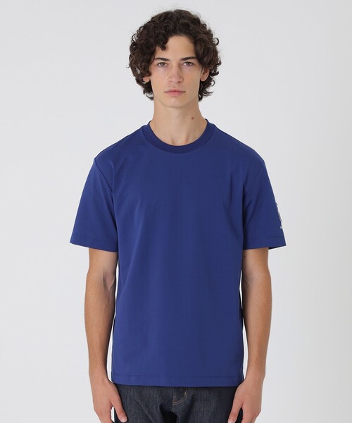BLACK LABEL CRESTBRIDGE(ブラックレーベル・クレストブリッジ)の「10カラーレタードスリーブTシャツ(Tシャツ/カットソー・メンズ・レッド系その他/ベージュ系その他/ピンク系その他2/ネイビー/オフホワイト/ブルー/ライトイエロー/グレー系その他/ブラック/ブルー系その他4・M/L/XL)」の7枚目の写真