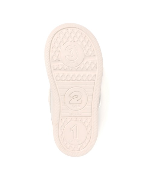 IFME（イフミー）の「KIDS｜ifme CALIN フラワーブーケスニーカー[リンクコーデ]（スニーカー・キッズ・ベージュ/パープル/グレー・15.0cm/15.5cm/16.0cm/16.5cm/17.0cm/17.5cm/18.0cm/18.5cm/19.0cm/19.5cm/20.0cm/20.5cm/21.0cm）」の10枚目の写真