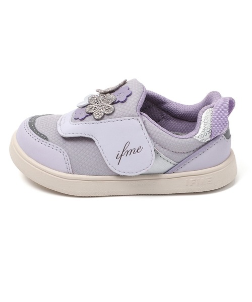 IFME（イフミー）の「KIDS｜ifme CALIN フラワーブーケスニーカー[リンクコーデ]（スニーカー・キッズ・ベージュ/パープル/グレー・15.0cm/15.5cm/16.0cm/16.5cm/17.0cm/17.5cm/18.0cm/18.5cm/19.0cm/19.5cm/20.0cm/20.5cm/21.0cm）」の20枚目の写真
